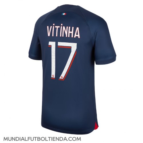 Camiseta Paris Saint-Germain Vitinha Ferreira #17 Primera Equipación Replica 2023-24 mangas cortas